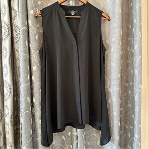 ALFANI polyester black sleeveless top